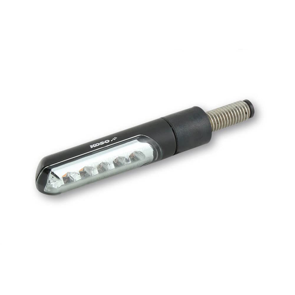 KOSO LED Sequenz-Blinker ELECTRO, schwarz, getöntes Glas (Black) von KOSO