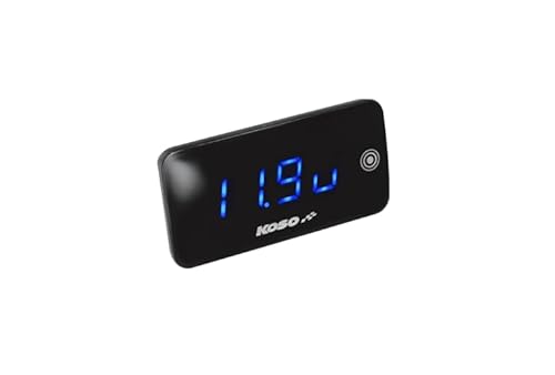 Temperaturanzeige + Voltmeter Koso Slim Line New Generation blau Temperaturanzeige + Voltmeter Koso Slim Line New Generation blau von KOSO