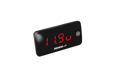 Temperaturanzeige + Voltmeter Koso Slim Line New Generation rot Temperaturanzeige + Voltmeter Koso Slim Line New Generation rot von KOSO