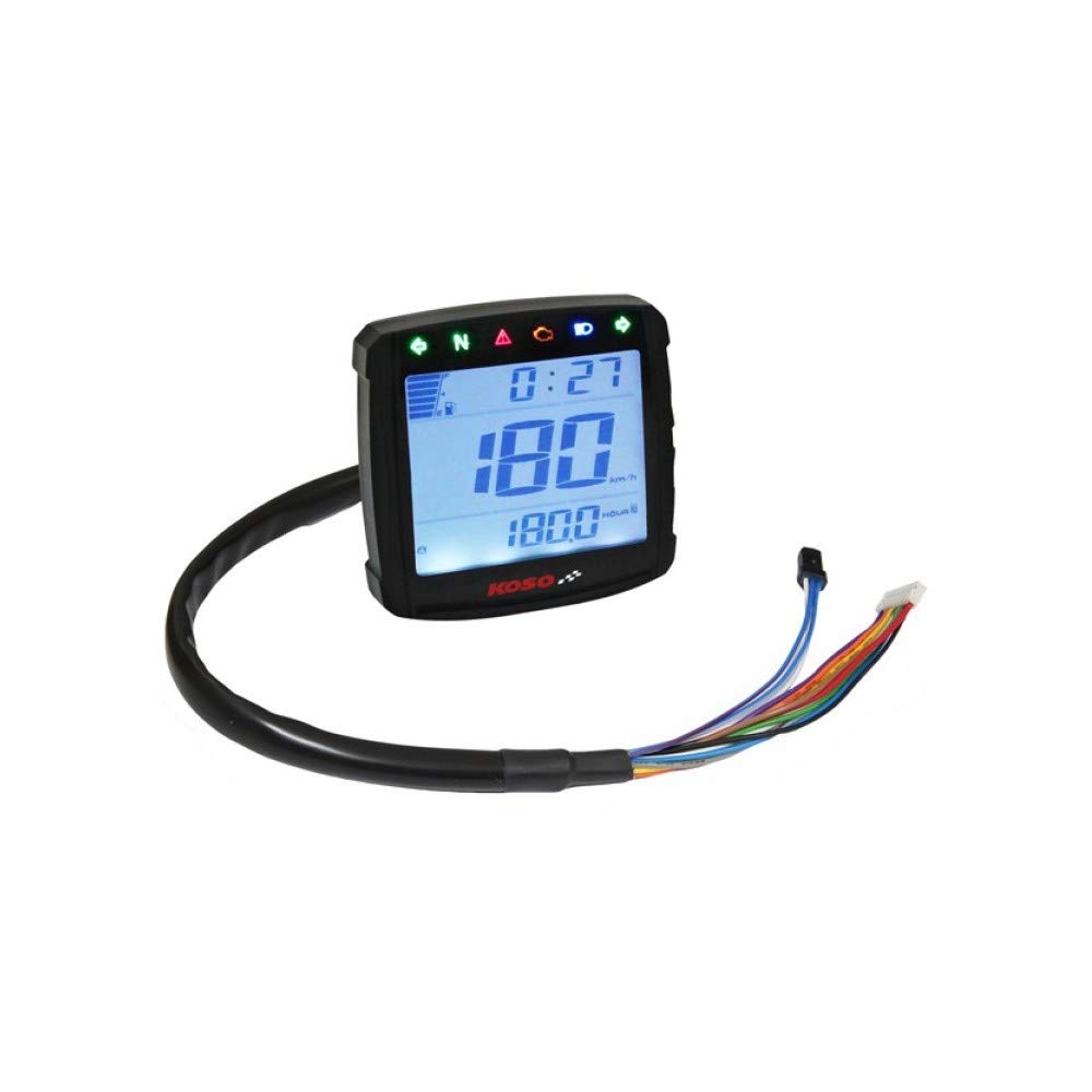 Tachometer 4260303013831 XR-S KOSO 1 KOSO Digital, universal, Speed/ODO/Trip/TIME/Fuel, blau beleuchtet, E-Prüfzeichen von KOSO