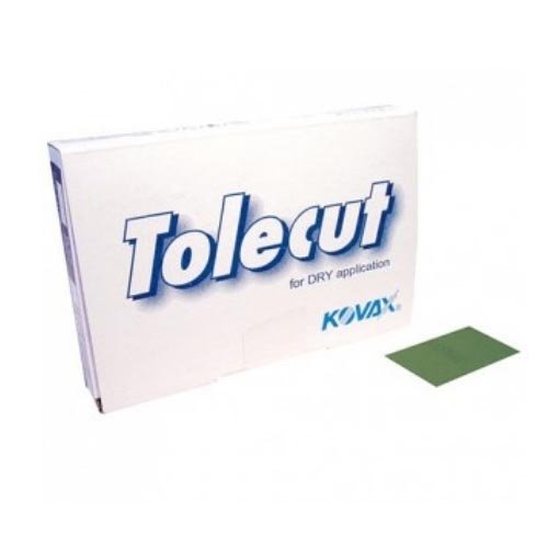 KOVAX TOLECUT GRÜN 2000 KÖRNUNG TROCKENSCHLEIFPAPIER 1/8 1 Sheet von KOVAX