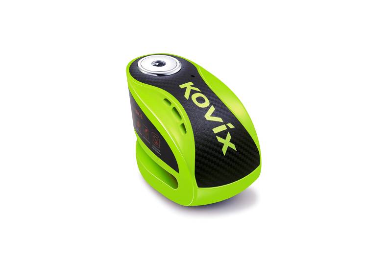 Kovix KNX6 6mm Fluo Grün Bremsscheibenschloss Alarmfunktion von KOVIX