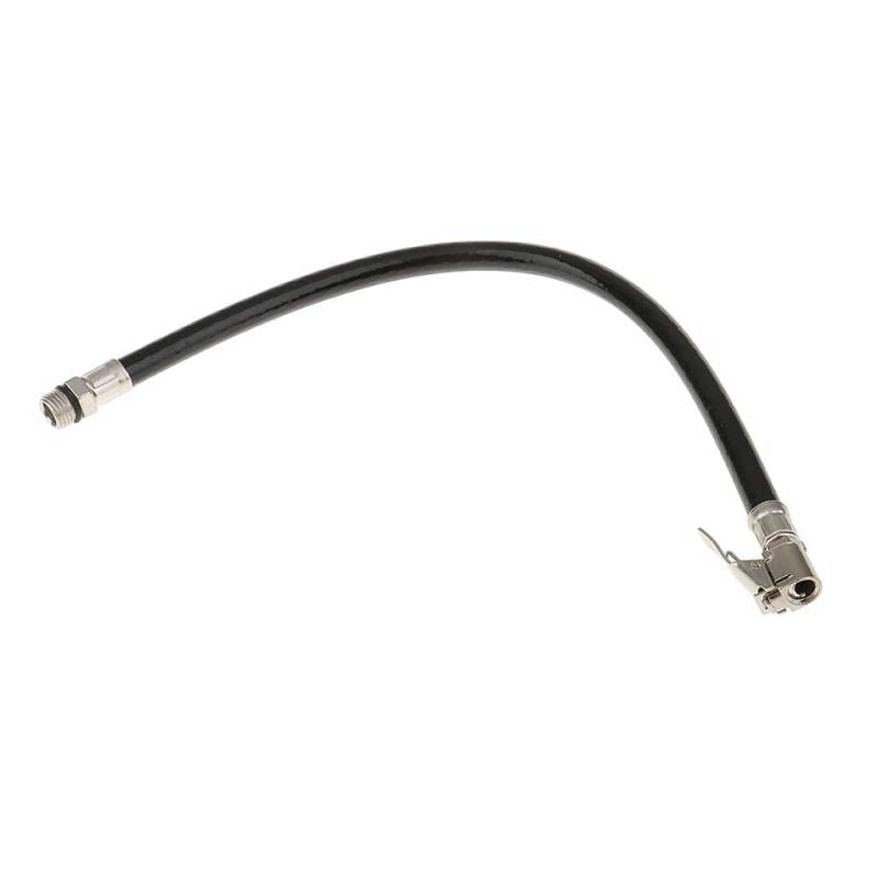 KOZEEY Auto Reifen Luftpumpe 1/4"Gummi Luftschlauch Ventil Blau, Schwarz, 370 mm von KOZEEY