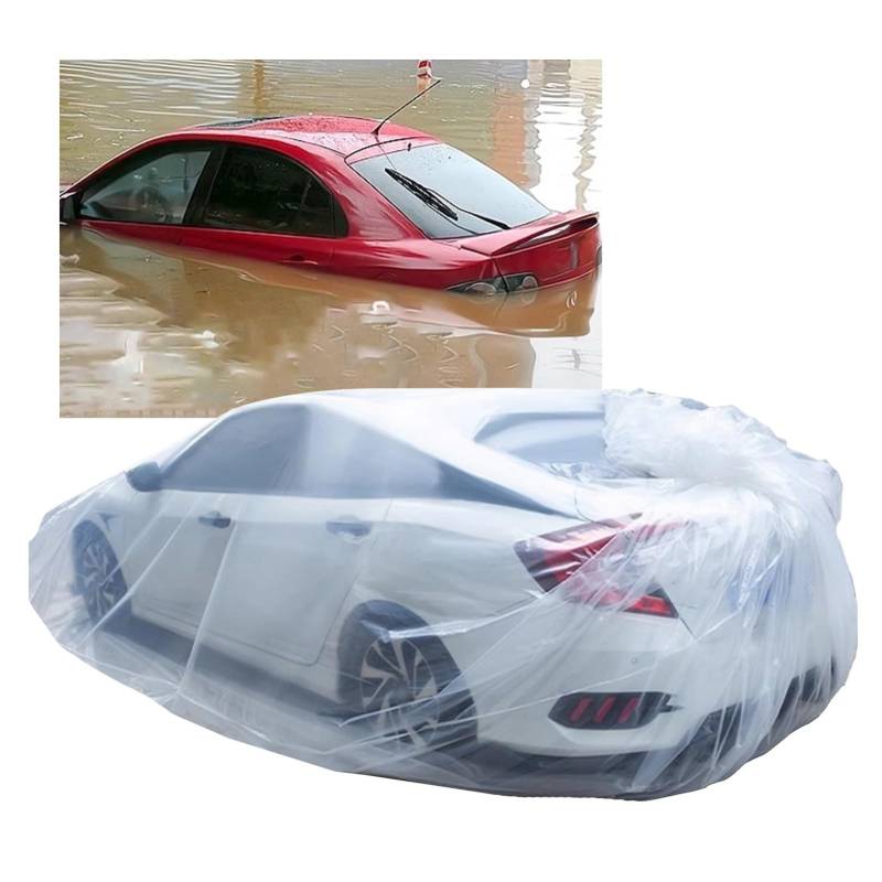 Komplette Autoabdeckungen Autoabdeckung, Wasserdicht, Für Jedes Wetter, 3,0 X 6,9 M, Vollständig Geschlossene, Versiegelte Luftpolsterabdeckung Aus Kunststoff, Hochwassersichere Vollgarage Für SUV-Lim von KPHYMOD
