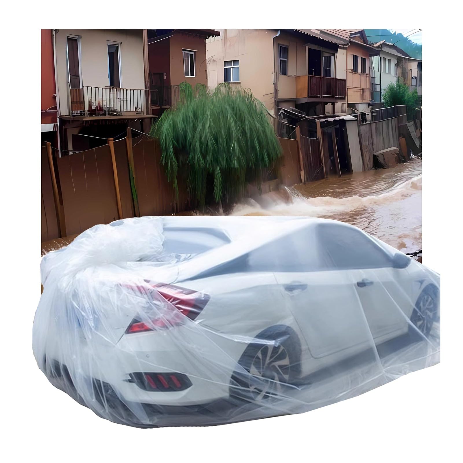 Komplette Autoabdeckungen Autoabdeckung Aus Kunststoff, Wasserdicht, Für Jedes Wetter, 3,0 X 6,9 M, Vollständig Geschlossene, Versiegelte Hochwasserabdeckung Für Autos, Limousinen, Luken, SUVs, Regen- Komplette Autoabdeckungen Autoabdeckung Aus Kunststoff, Wasserdicht, Für Jedes Wetter, 3,0 X 6,9 M, Vollständig Geschlossene, Versiegelte Hochwasserabdeckung Für Autos, Limousinen, Luken, SUVs, Regen- von KPHYMOD