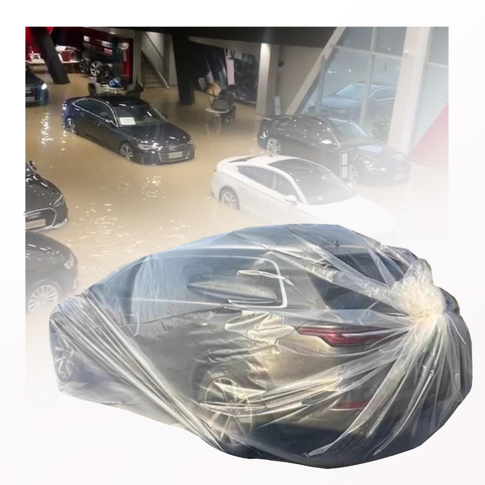 Komplette Autoabdeckungen Autoabdeckung Aus Kunststoff, Wasserdicht, Für Jedes Wetter, Für Garage Und Keller, Vollständig Geschlossen, Versiegelt, Hochwasserschutz Für Autos, Limousinen, Luken, SUVs, Komplette Autoabdeckungen Autoabdeckung Aus Kunststoff, Wasserdicht, Für Jedes Wetter, Für Garage Und Keller, Vollständig Geschlossen, Versiegelt, Hochwasserschutz Für Autos, Limousinen, Luken, SUVs, von KPHYMOD
