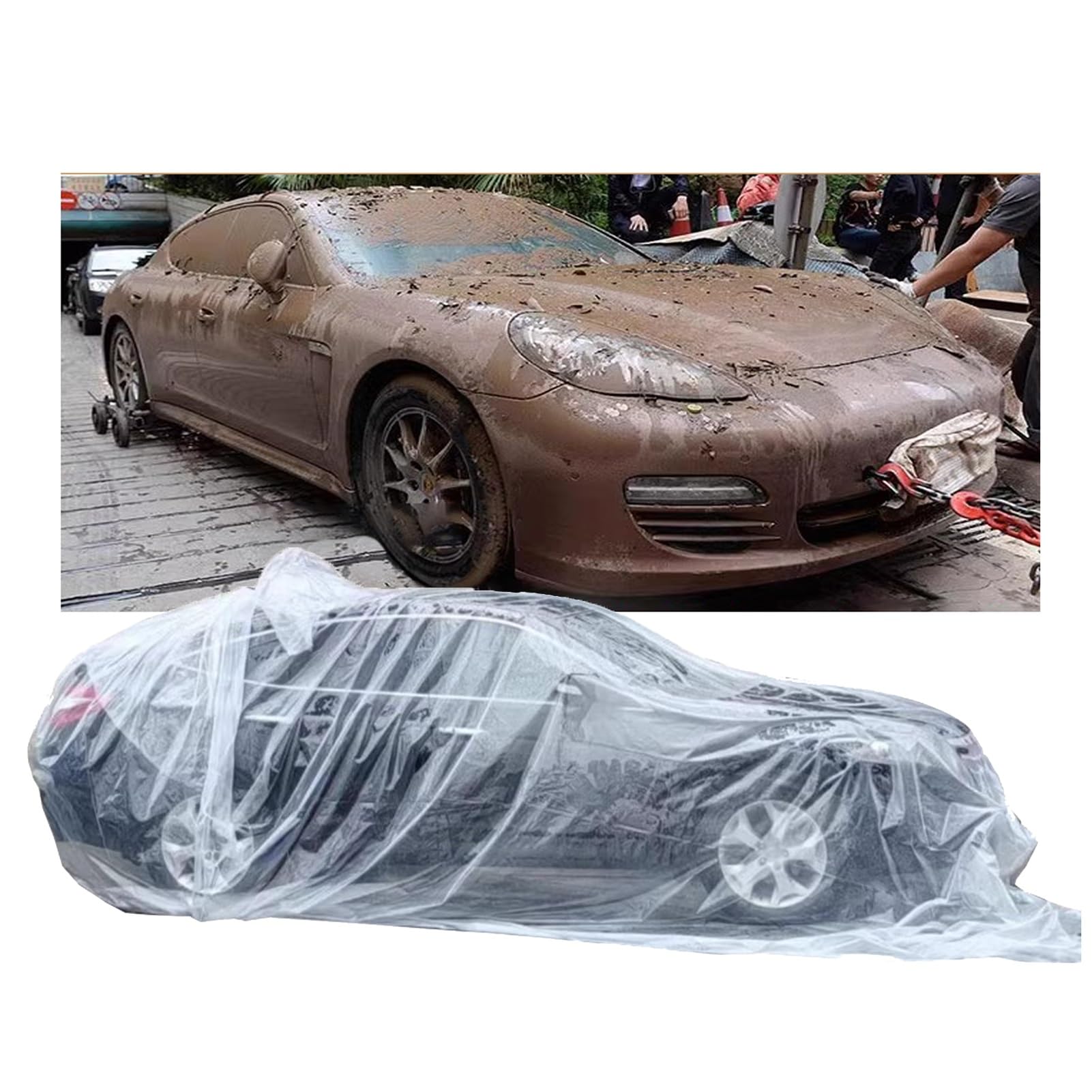 Komplette Autoabdeckungen Durchsichtige Autoabdeckungen Aus Kunststoff Für Autos, 13,12 X 23 Fuß, Vollständig Geschlossene, Versiegelte, Wasserdichte Allwetter-Vollautoschutzabdeckung Für Schrägheckli Komplette Autoabdeckungen Durchsichtige Autoabdeckungen Aus Kunststoff Für Autos, 13,12 X 23 Fuß, Vollständig Geschlossene, Versiegelte, Wasserdichte Allwetter-Vollautoschutzabdeckung Für Schrägheckli von KPHYMOD