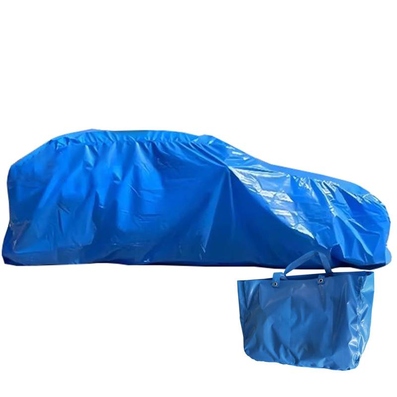 Komplette Autoabdeckungen PVC-Autoabdeckung, Wasserdicht, Für Jedes Wetter, Wiederverwendbar, Vollständig Versiegelt, Für Den Außenbereich, Luftpolsterabdeckung Für Autos, Plane Für Schutz Vor Regen, von KPHYMOD