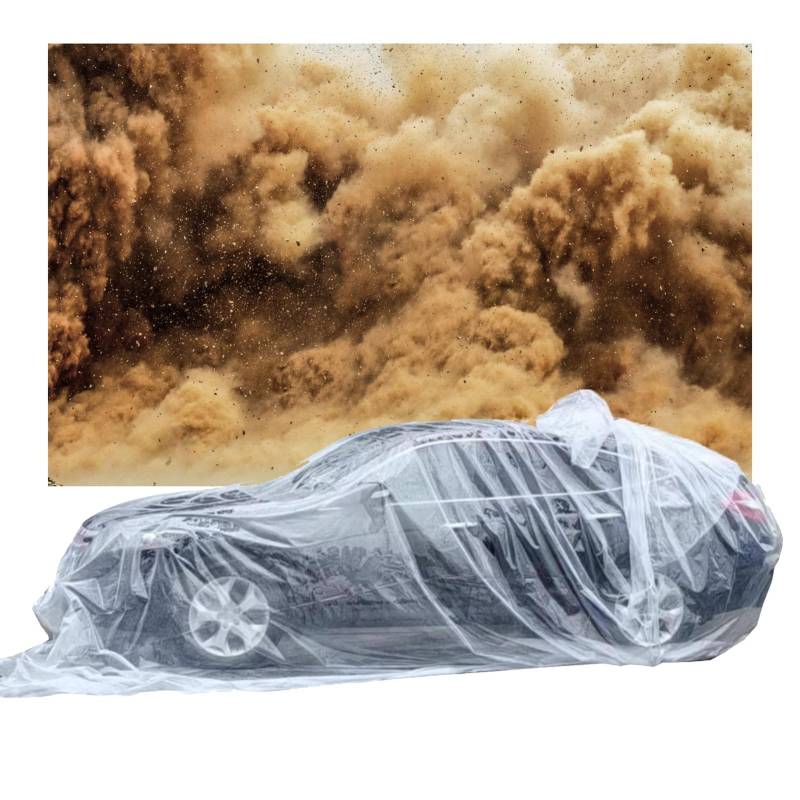 Komplette Autoabdeckungen Transparente Autoabdeckungen Aus Kunststoff Für Jedes Wetter, Vollständig Geschlossene, Versiegelte Hochwasserabdeckung Für Autos, Limousinen, Luken, SUVs, Regen- Und Sonnens von KPHYMOD
