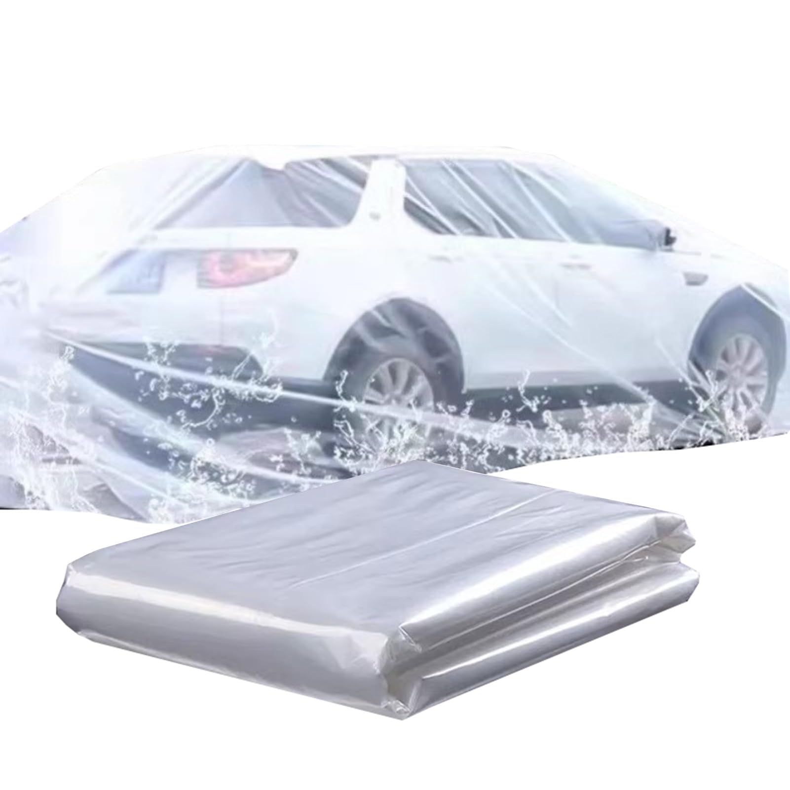 Komplette Autoabdeckungen Universelle Autoabdeckung Aus Kunststoff, Wasserdicht, Für Jedes Wetter, Luftpolsterabdeckung Für Den Außenbereich, Wiederverwendbare Autoabdeckung, Hochwasserschutztasche Komplette Autoabdeckungen Universelle Autoabdeckung Aus Kunststoff, Wasserdicht, Für Jedes Wetter, Luftpolsterabdeckung Für Den Außenbereich, Wiederverwendbare Autoabdeckung, Hochwasserschutztasche von KPHYMOD