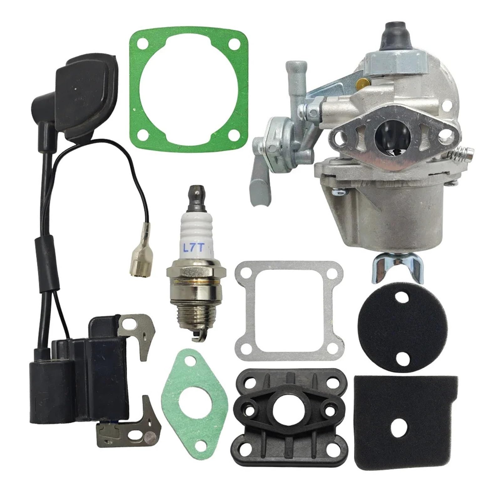 Ersatz-Vergaser-Zündspule for Robin NB411 BG411 CG411, Luftfilterelement, Ansaugkrümmer-Dichtungssatz, Trimmer Ersatz-Vergaser-Zündspule for Robin NB411 BG411 CG411, Luftfilterelement, Ansaugkrümmer-Dichtungssatz, Trimmer von KPJFZFEY
