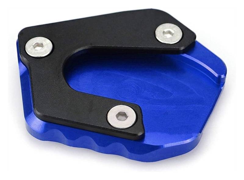Motorrad Ständerpolster Für Y&amaha V3 2017-2020 Motorradständer Fußseitenständer Pad Rahmen Stativstütze Vergrößerungsplattenhalterung CNC-Aluminiumzubehör Verlängerung(Blau) von KPKDCDNTF