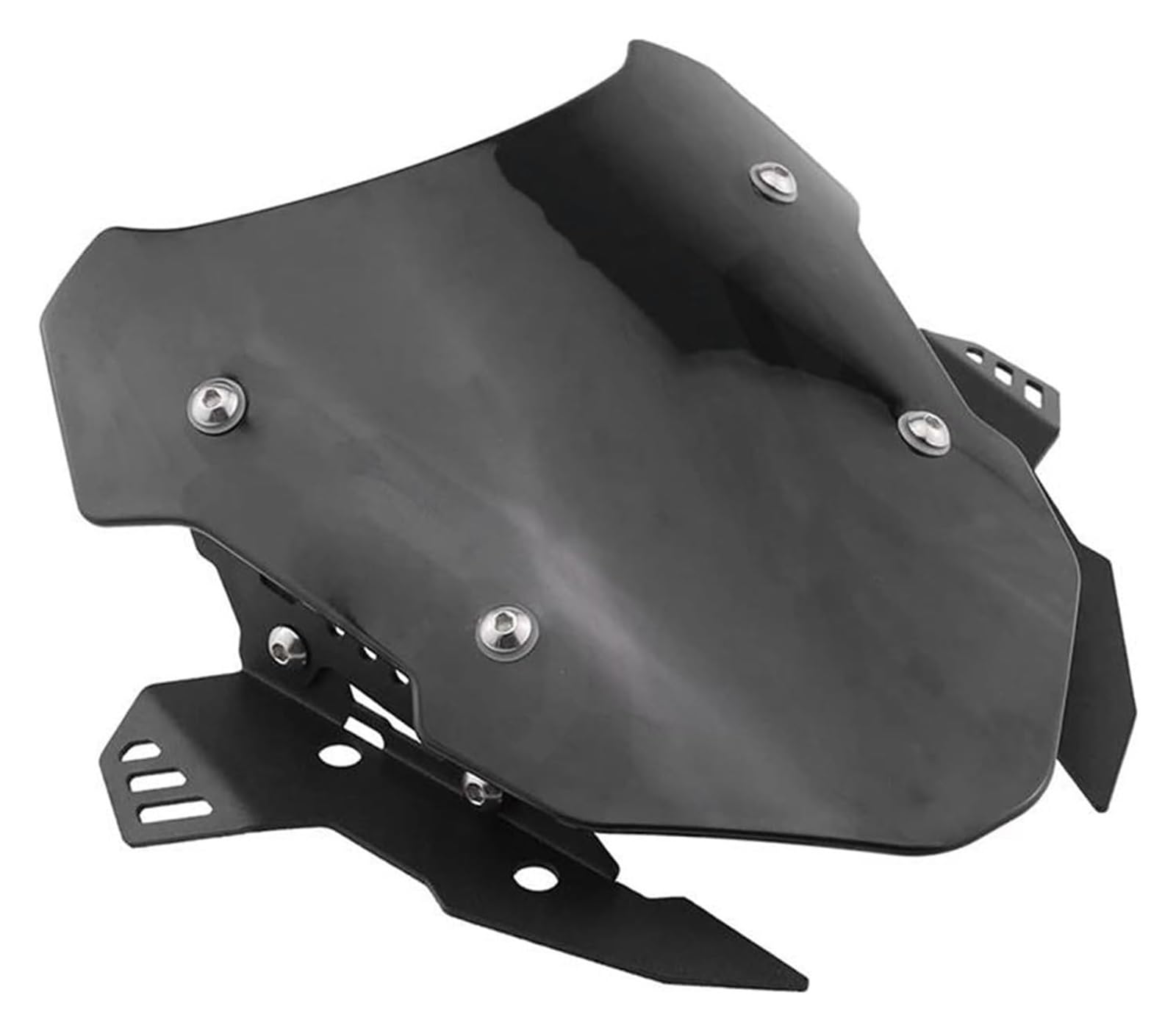 Motorrad Windschild Spoiler Für Y&amaha Für MT-15 Für MT-125 2019 2020 2021 MT-125 Motorradzubehör Windschutzscheibenverlängerungssatz Windschutzscheibe(Schwarz) von KPKDCDNTF