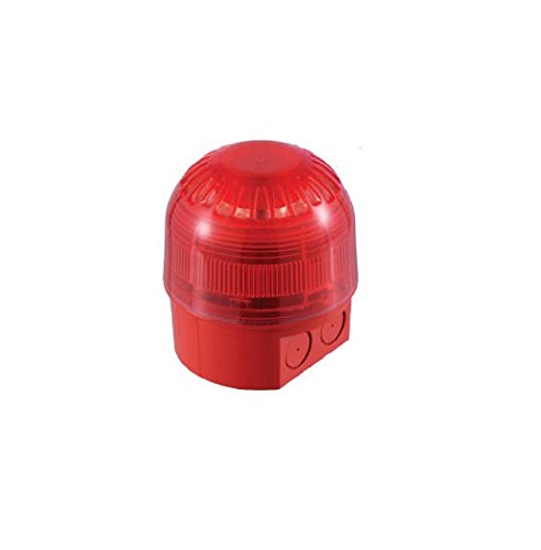 KPS 202100606 ACUSTICA Signage und Bright, 17–60 VDC Tension, 5 mA Verbrauch, LED-Licht, 60 FPM Typ, 106 dB Sound, IP 65, 97,5 mm Durchmesser, 104 mm Höhe, rot von KPS