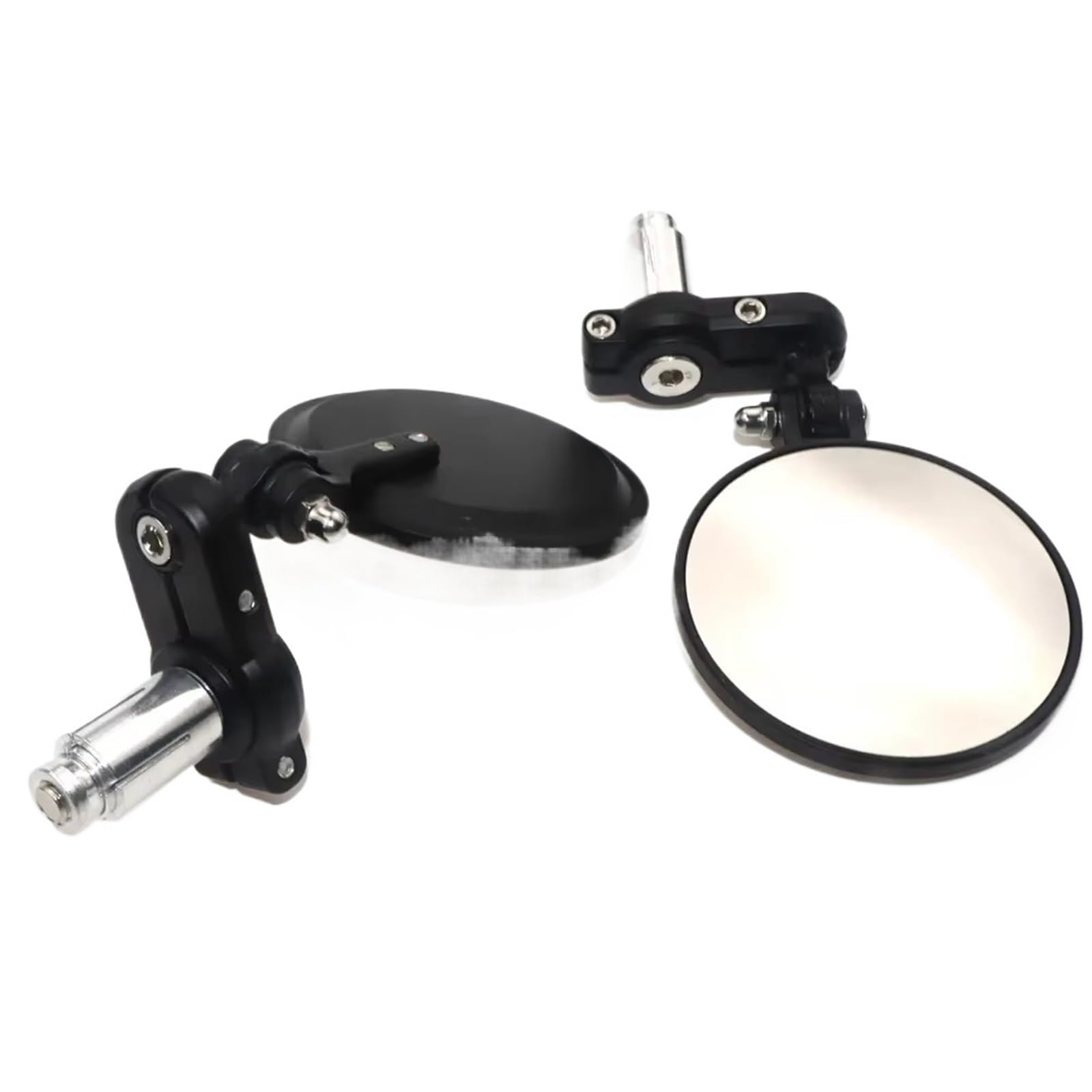 Motorrad Rückspiegel 1 Paar 22mm Universal Motorrad Spiegel Lenkerende Rearview Außenspiegel Motor Zubehör Aluminium Schwarz Motorcycle Mirror Motorrad Rückspiegel 1 Paar 22mm Universal Motorrad Spiegel Lenkerende Rearview Außenspiegel Motor Zubehör Aluminium Schwarz Motorcycle Mirror von KPVEVPSTQ