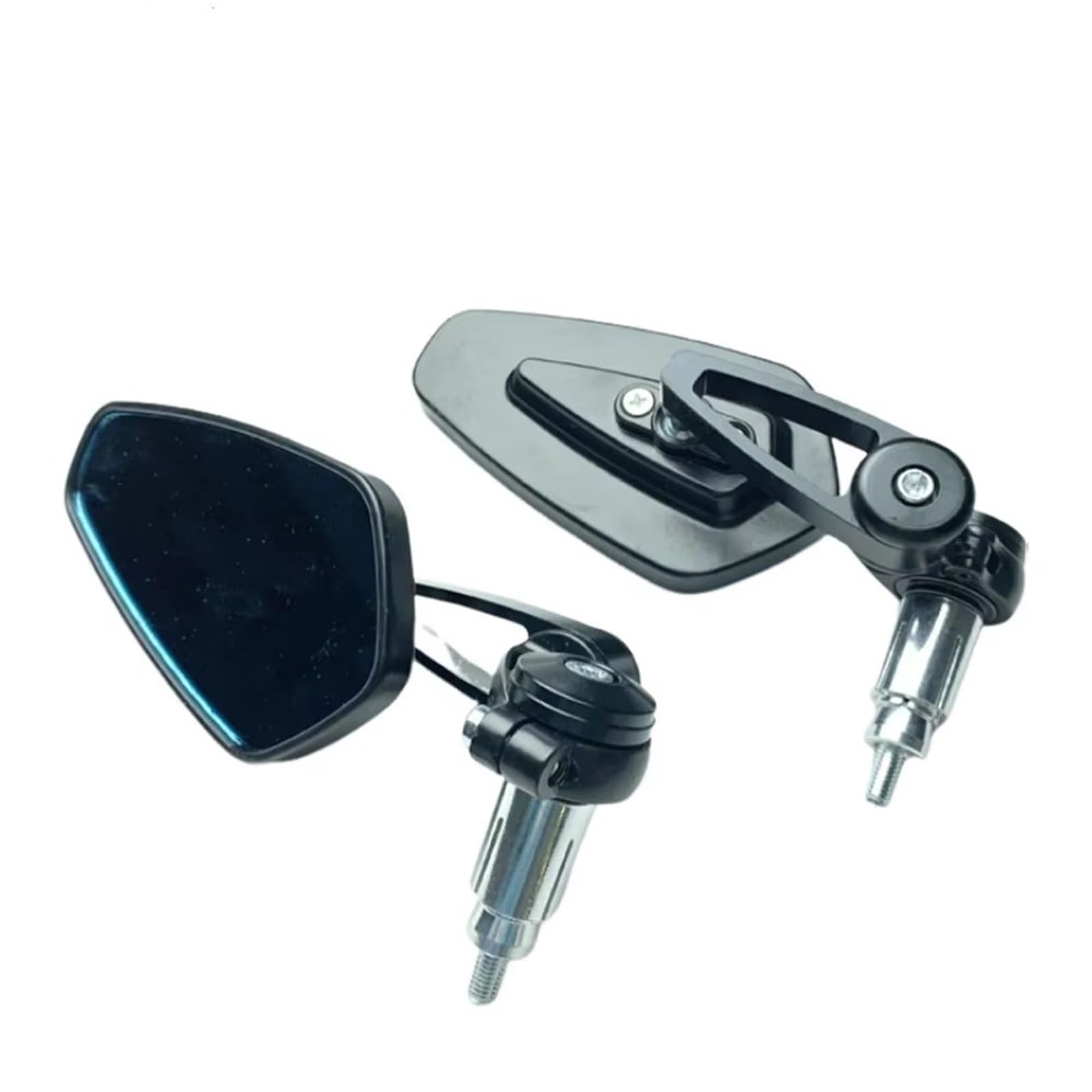 Motorrad Rückspiegel Für Yamaha 7/8 "22mm Universal Motorrad Rearview Außenspiegel Roller Bar End Lenker Spiegel Zubehör Motorcycle Mirror(Black) von KPVEVPSTQ