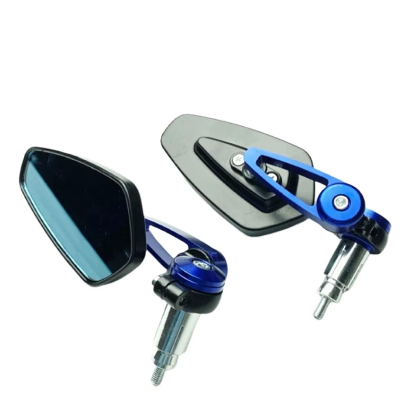 Motorrad Rückspiegel Für Yamaha 7/8 "22mm Universal Motorrad Rearview Außenspiegel Roller Bar End Lenker Spiegel Zubehör Motorcycle Mirror(Blue) von KPVEVPSTQ