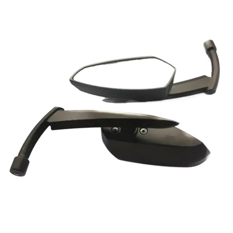 Motorrad Rückspiegel Für Yamaha Für Chopper Für Touring 8mm 10mm Universal Motorrad Rearview Außenspiegel Motorcycle Mirror(Black) von KPVEVPSTQ