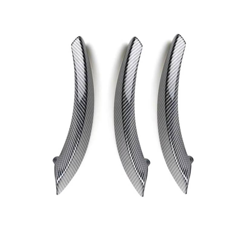Türgriff Innen Rechts Für X5 Für X6 Für E72 2008-2013 Auto-Innentürverkleidungsgriff Ziehen Sie Handläufe Verkleidungsabdeckung ABS Carbon Textur Türgriff Innen(3pcs L-Handle Cover) von KPVEVPSTQ