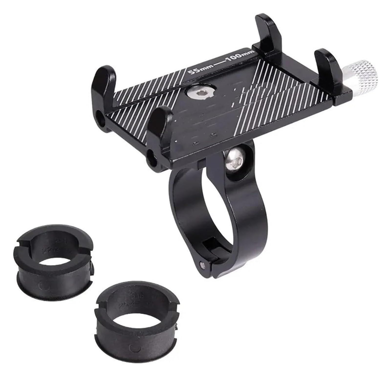 Halterung Navigation Fahrrad Telefon Halter Zuverlässige Halterung Universal MTB Mobile Handy GPS Metall Motorrad Halter Auf Rennrad Moto(Schwarz) von KPVPERPZDF