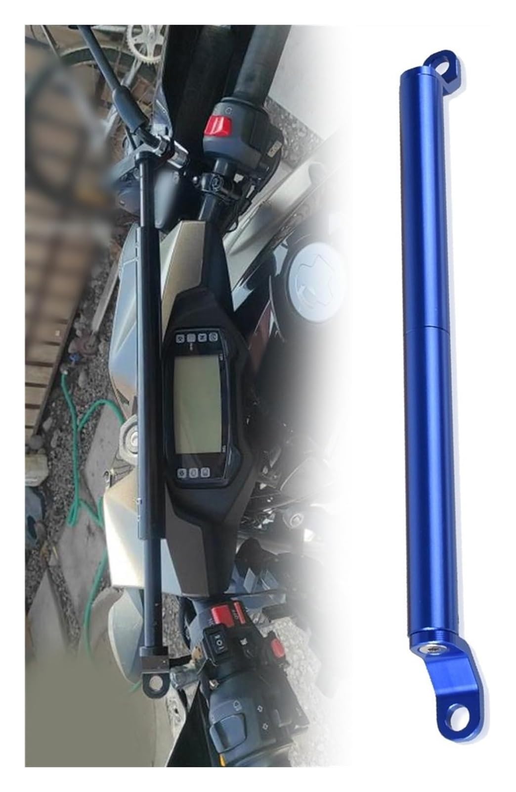 Halterung Navigation Für B&MW F800GS R1200GS R1250GS Für Adventure R 1200 1250 GS Verstellbare Querstrebe Lenker Balance Bar Navigationshalterung(B Blue) von KPVPERPZDF