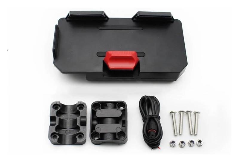 Halterung Navigation Für B&MW F850GS 2023 F850 Für ADV 2019-2023 Motorrad Telefon GPS Navigation Halterung Verdrahtete Drahtlose Lade Telefon Clip(22mm Wireless GPS) von KPVPERPZDF