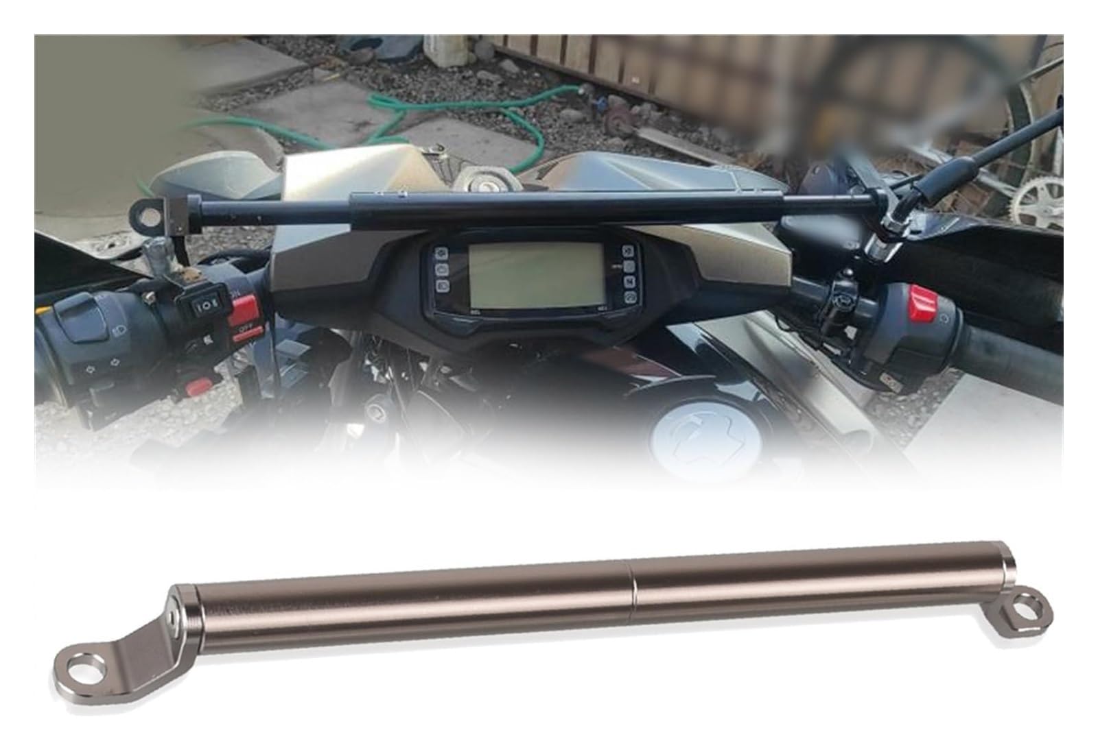 Halterung Navigation Für B&MW F850GS Für Adventure F850 GS F750GS 2017-2023 Motorrad Einstellbare Querstange Lenker Balance Bar Navigationshalterung(B Gray) von KPVPERPZDF