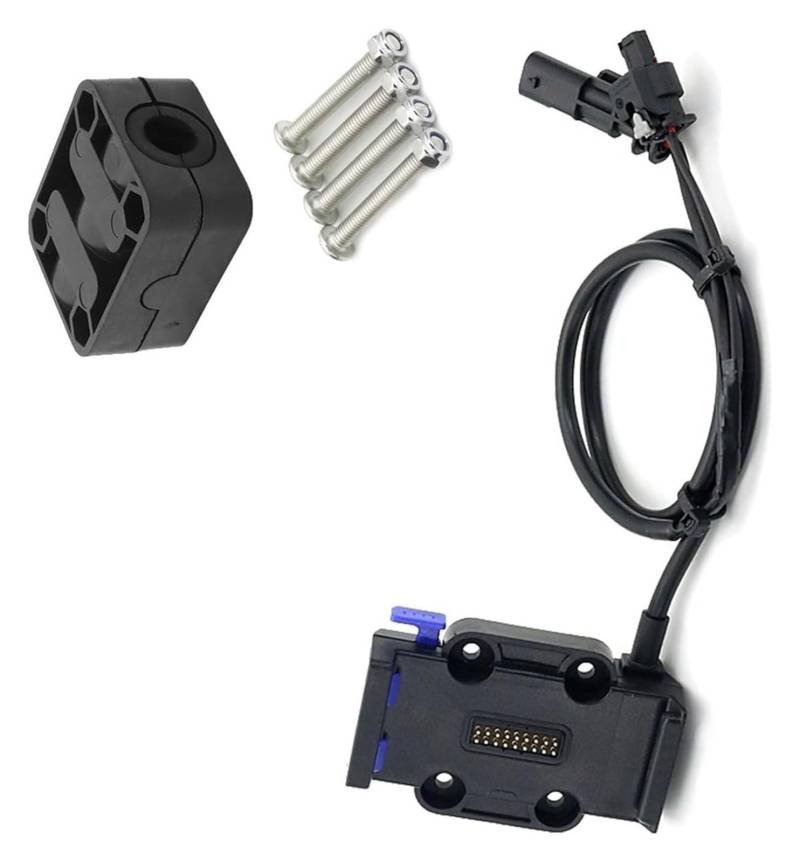 Halterung Navigation Für B&MW R1200GS R1250GS ADV S1000XR F750GS F850GS F900R Motorrad USB Handy GPS Navigation Halterung Drahtlose Lade Unterstützung(Blue - 12mm) von KPVPERPZDF