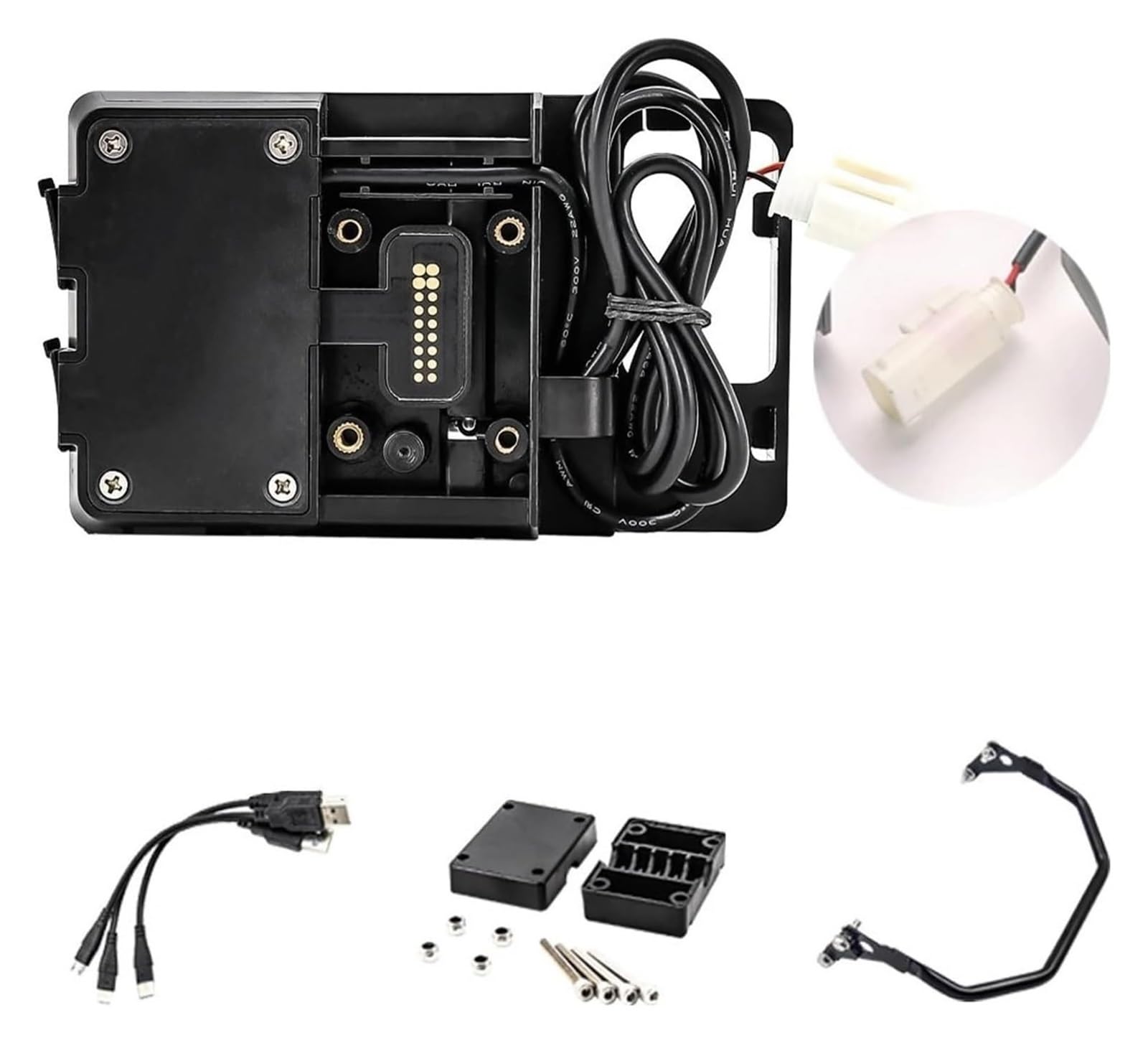 Halterung Navigation Für B&MW R1250GS Für ADV R 1250 GS R1250 Drahtlose Lade Handy-Navigation Halterung Motorrad USB Lade 12MM Montieren(B) von KPVPERPZDF