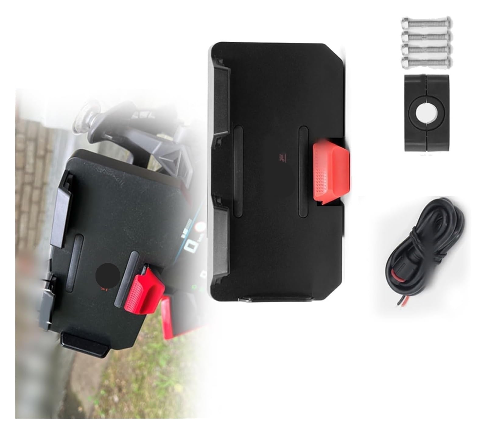 Halterung Navigation Für B&MW R1250GS R1250RS R1100GS F750GS F850GS F650GS S1000R S1000RR GPS-Telefon USB-Navigationshalterung Mit Kabellosem Laden, 12/16/22 Mm von KPVPERPZDF