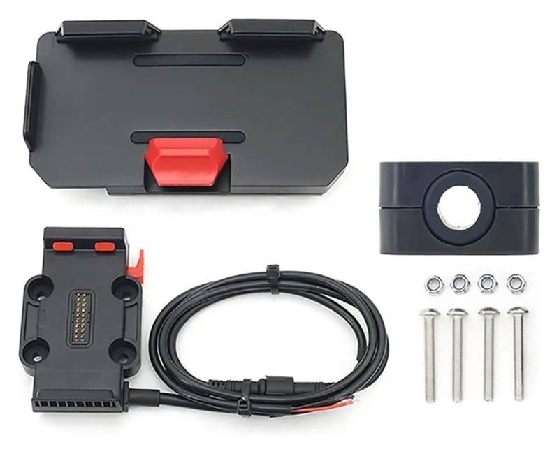 Halterung Navigation Für B&enelli TRK702 Für TRK 702 X TRK702X 2022- Motorrad GPS Telefon Halter USB & Drahtlose Ladegerät Navigation Halterung Stehen(12mm - Base -Charger) von KPVPERPZDF