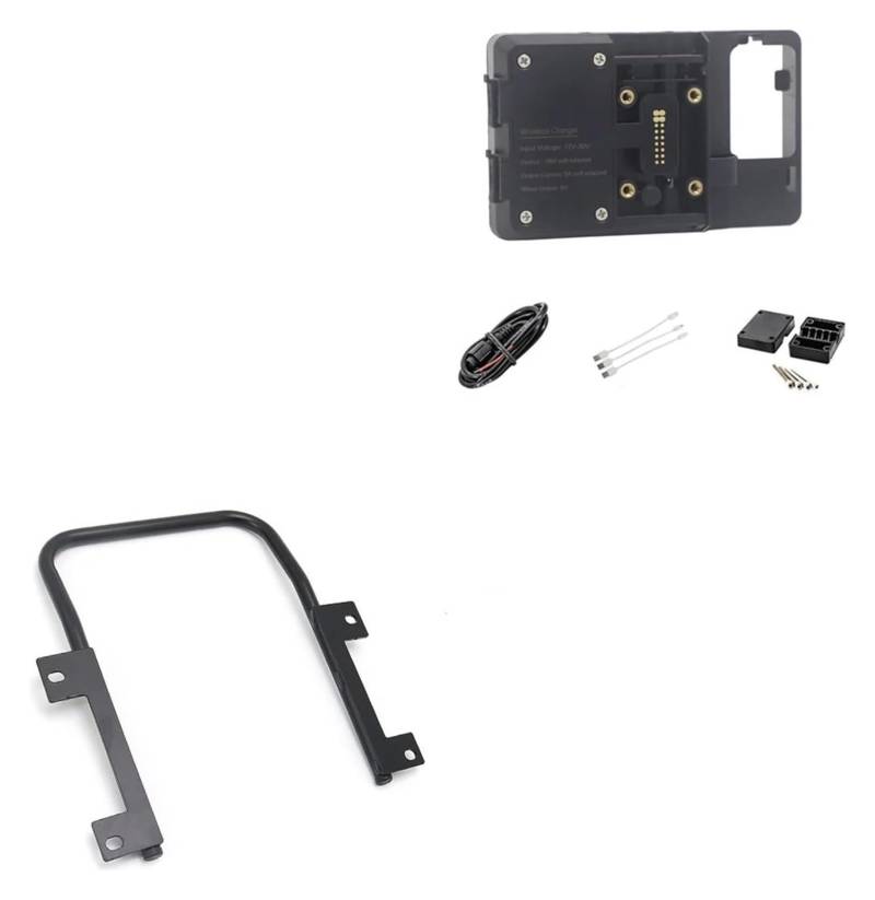 Halterung Navigation Für C&FMOTO 800MT 800 MT MT800 GPS Telefon Montieren USB Drahtlose Lade Navigation Halterung Halter Stehen Motorrad Zubehör(Wireless and Stand) von KPVPERPZDF
