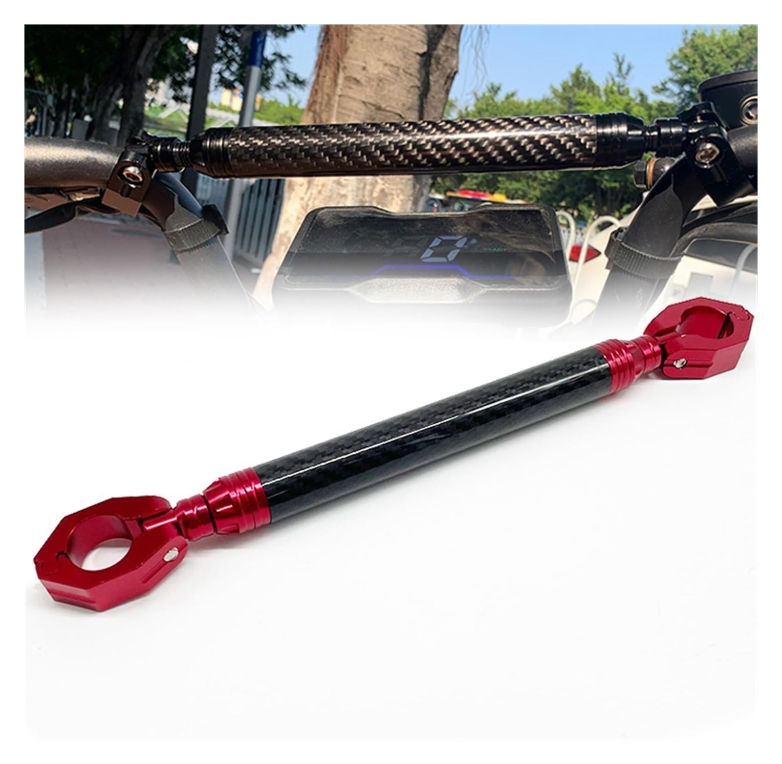 Halterung Navigation Für CB150R CB125R CB300R CB250R CB650R CB1000R Zubehör 22MM Motorrad Lenker Balance Bar Handy-Navigation Halterung(rot) von KPVPERPZDF