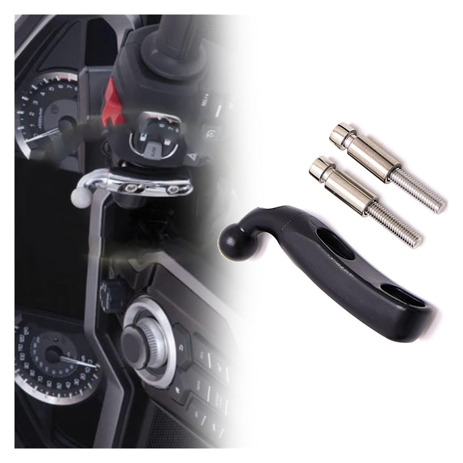 Halterung Navigation Für Goldwing 2018 2019 2020 2021 Zubehör Motorrad Drahtlose Lade GPS Telefon Halter Navigation Halterung(E) von KPVPERPZDF