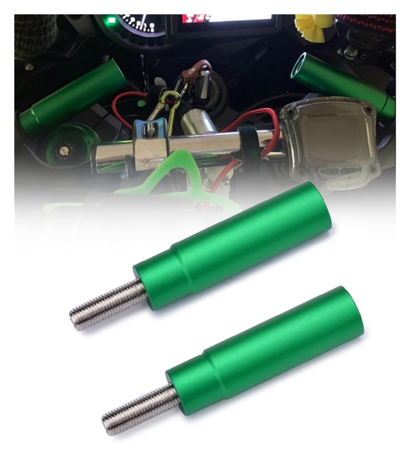 Halterung Navigation Für Kawa&saki 1400GTR 2008-2021 Zubehör GPS Navigation Lenker Halterung Verlängerung(Green 1 Pair) von KPVPERPZDF