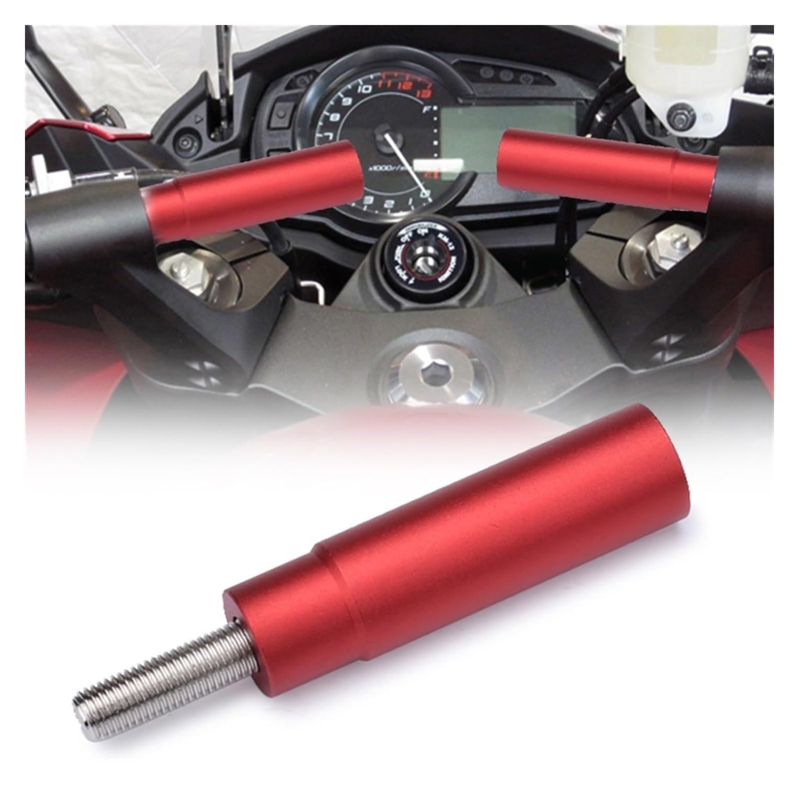 Halterung Navigation Für Kawa&saki Für NINJA650 Für NINJA1000 Für Ninja H2SX Z1000SX GTR1400 Für Ninja 650 1000 GPS Navigation Lenker Halterung Verlängerung(rot) von KPVPERPZDF