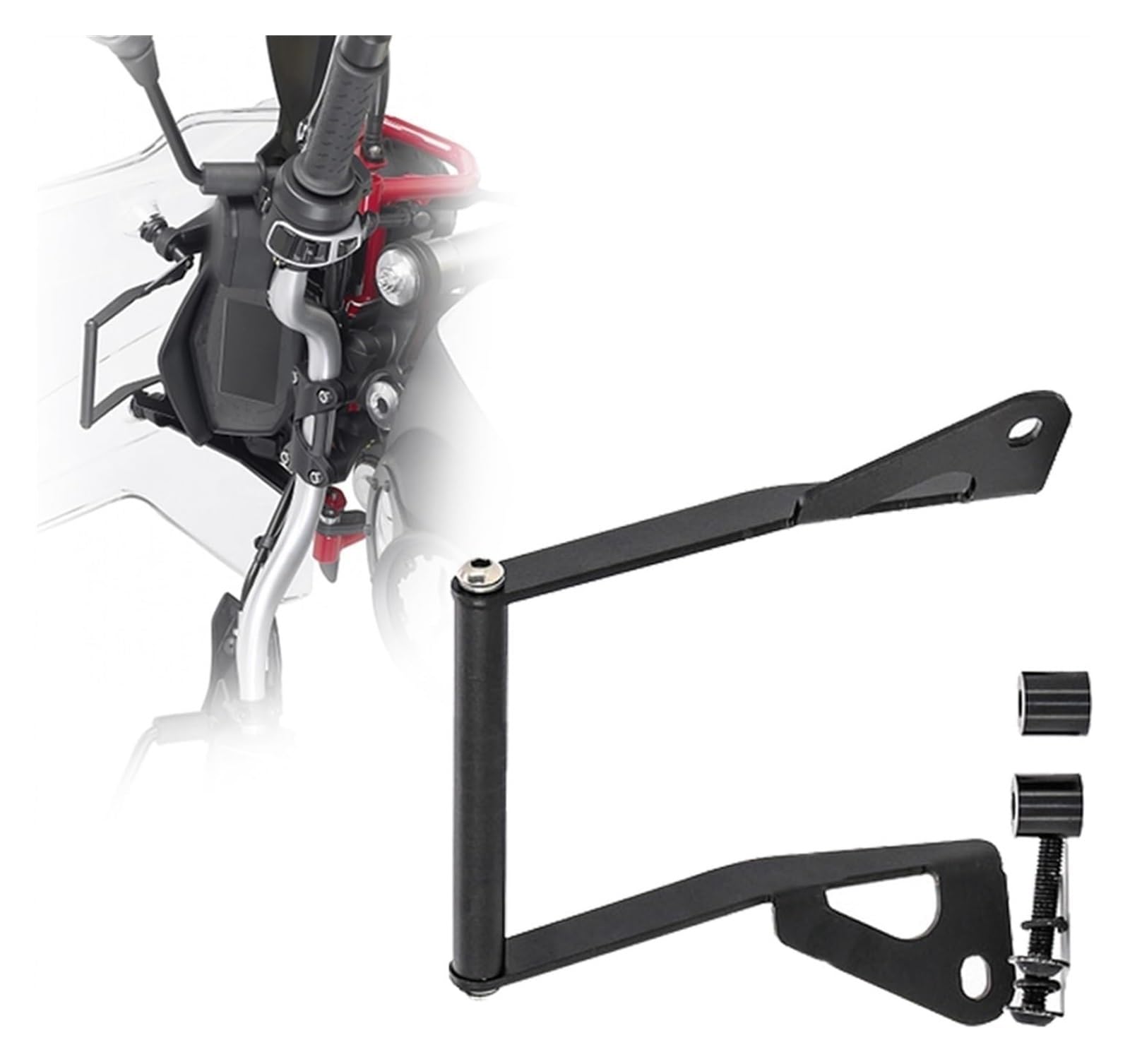 Halterung Navigation Für Moto Für Guzzi V85 TT V85TT 2019 2020 Motorrad Ständer Halter Telefon Handy GPS Navigation Platte Halterung Zubehör(12mm Support) von KPVPERPZDF