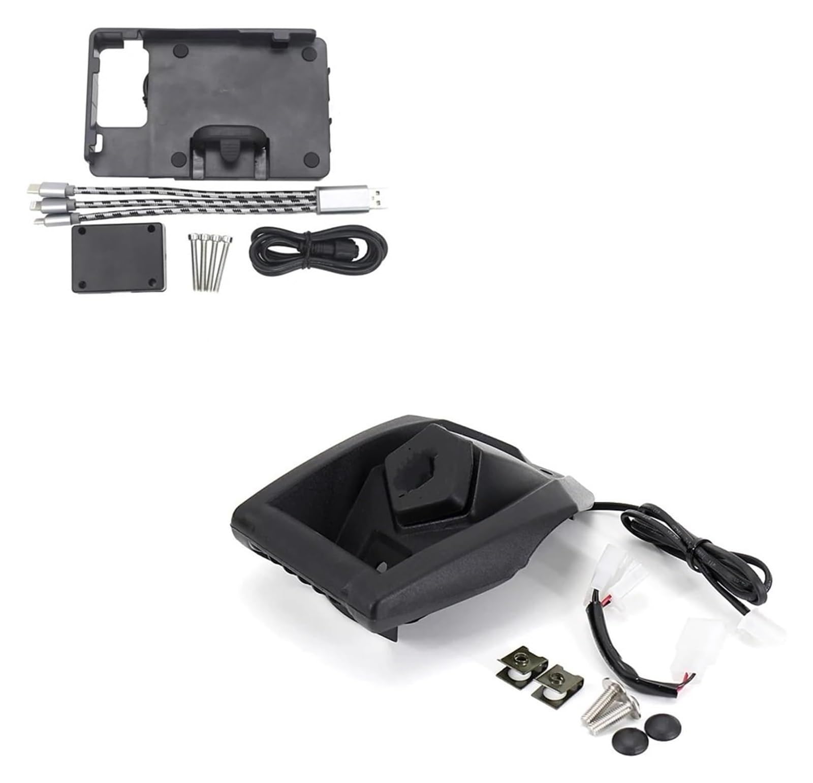 Halterung Navigation Für NMAX Für Xmax 125 Für N-MAX 155 Für X-MAX 300 400 GPS Navigation Halterung USB Lade Port Halter Halterung Motorrad(B) von KPVPERPZDF