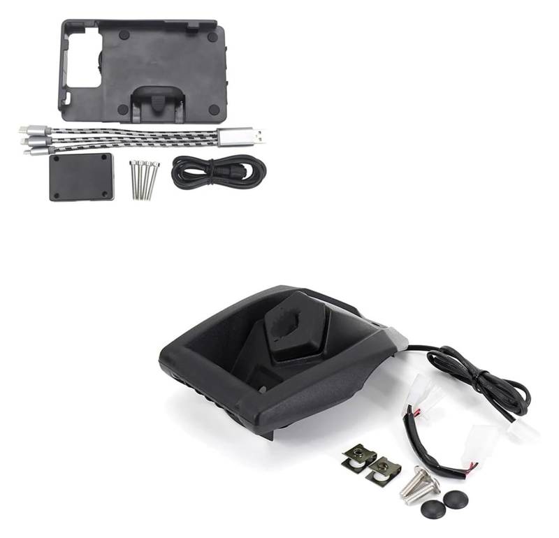 Halterung Navigation Für NMAX Für Xmax 125 Für N-MAX 155 Für X-MAX 300 400 GPS Navigation Halterung USB Lade Port Halter Halterung Motorrad(B) von KPVPERPZDF