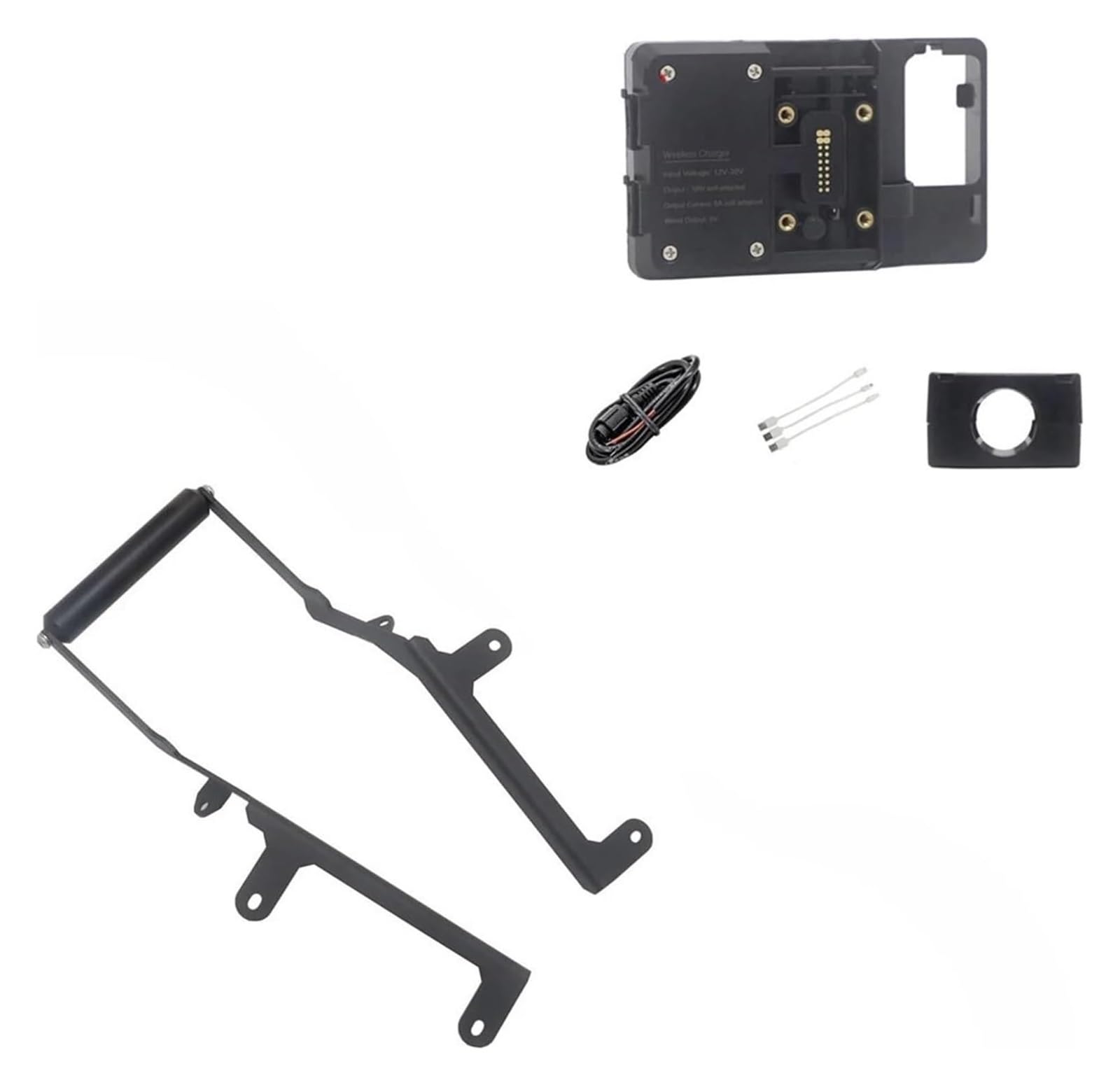 Halterung Navigation Für NSS750 Für NSS 750 2021 Motorrad Handy GPS Halterung Drahtlose Lade Navigation Platte Halterung Stand Bord(22mm Wireless Stand) von KPVPERPZDF