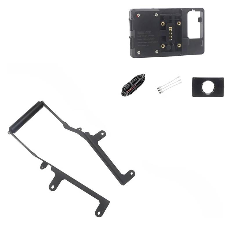 Halterung Navigation Für NSS750 Für NSS 750 2021 Motorrad Handy GPS Halterung Drahtlose Lade Navigation Platte Halterung Stand Bord(22mm Wireless Stand) von KPVPERPZDF