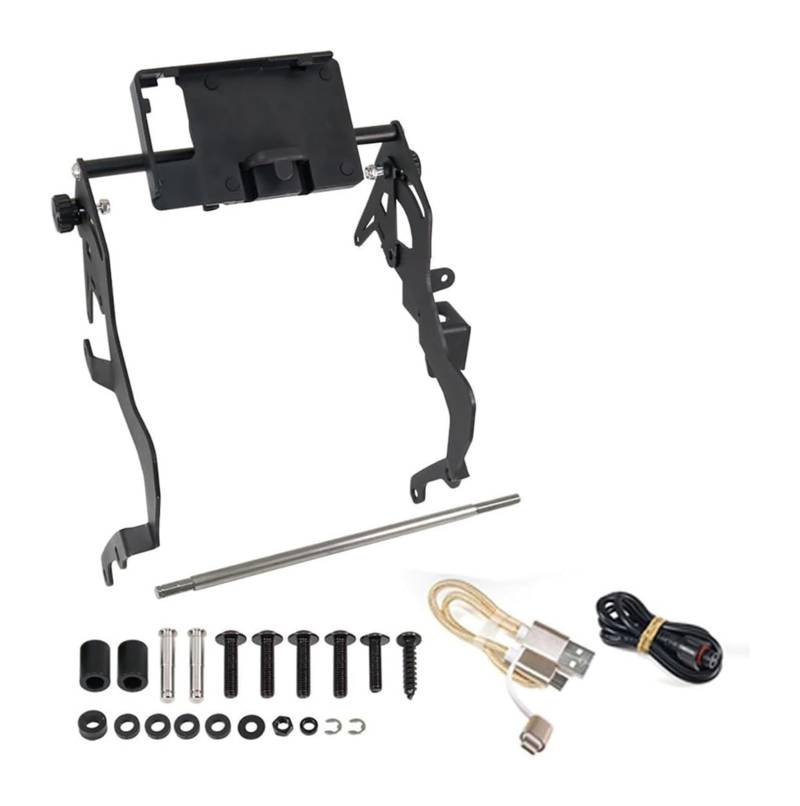 Halterung Navigation Für Pan America 1250 Für Special RA1250 Motorrad Zubehör Windschutzscheibe Verstärkung Navigation Halterung Lade Telefon Halter(02-USB Charging Version) von KPVPERPZDF