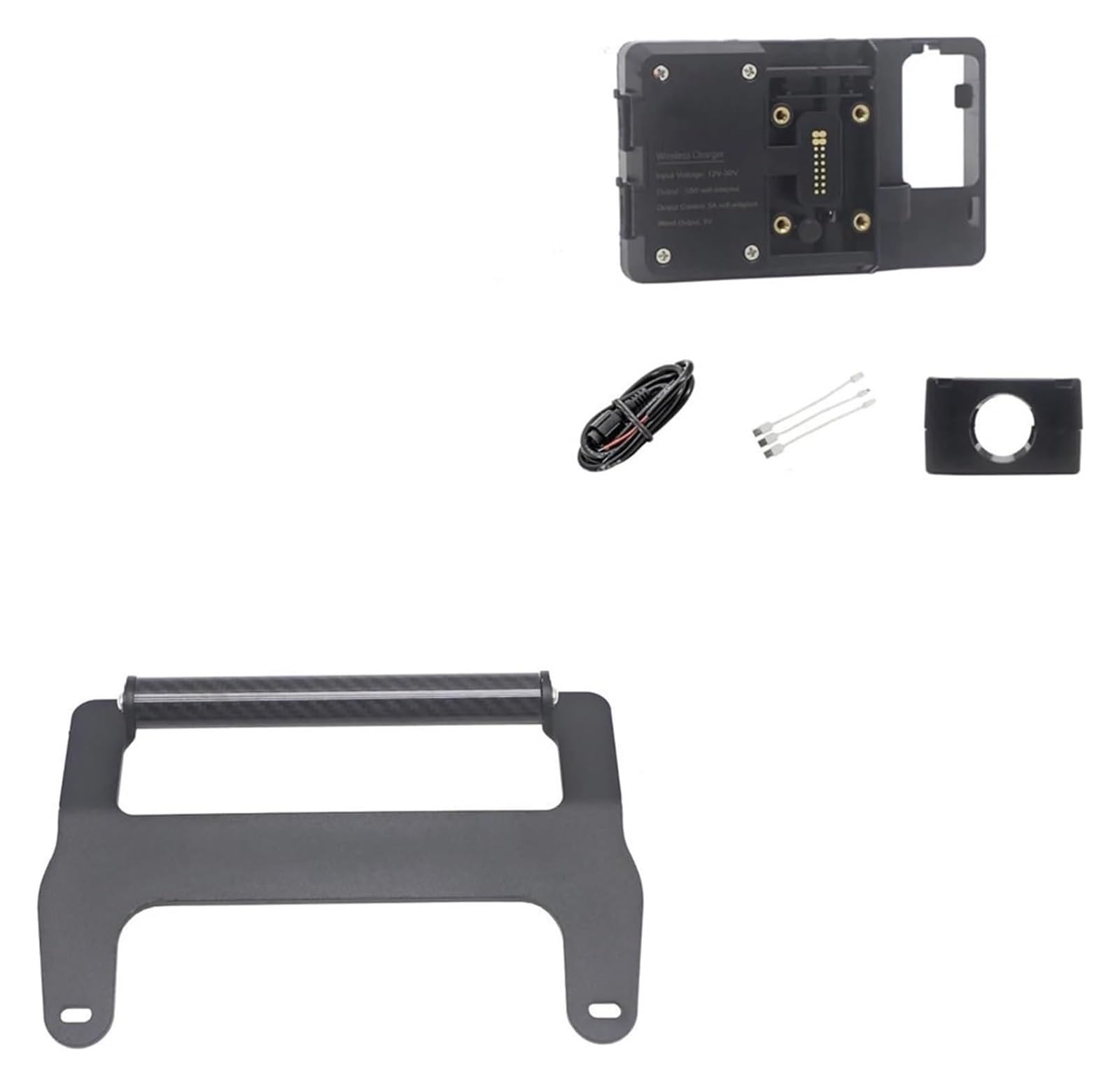Halterung Navigation Für SYM Für MAXSYM TL 500 TL500 2020 Motorrad Vorne Handy GPS Halterung Navigation Halterung USB Und Drahtlose Lade Stehen(22mm Wireless Stand) von KPVPERPZDF