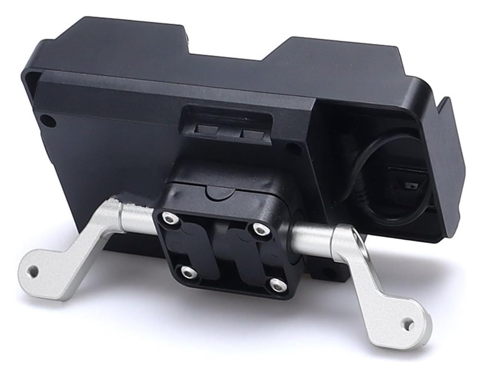 Halterung Navigation Für Tiger 1200 GT Für Pro 2023 Navigation Halterung GPS Handy Halter Platte Stehen Anzupassen Unterstützung Motorrad Telefon Halterung(Wireless Silver 12MM) von KPVPERPZDF