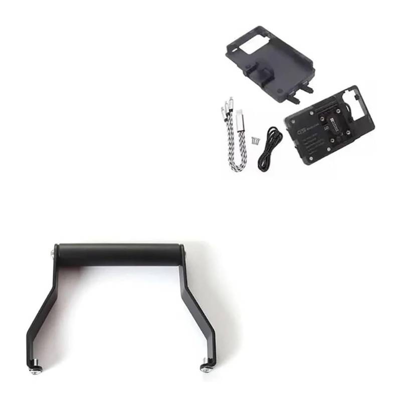 Halterung Navigation Für Tiger 660 2022 2023 Zubehör Motorrad GPS Handy-Navigation Halterung Aluminium 22mm Halterung(A Set) von KPVPERPZDF