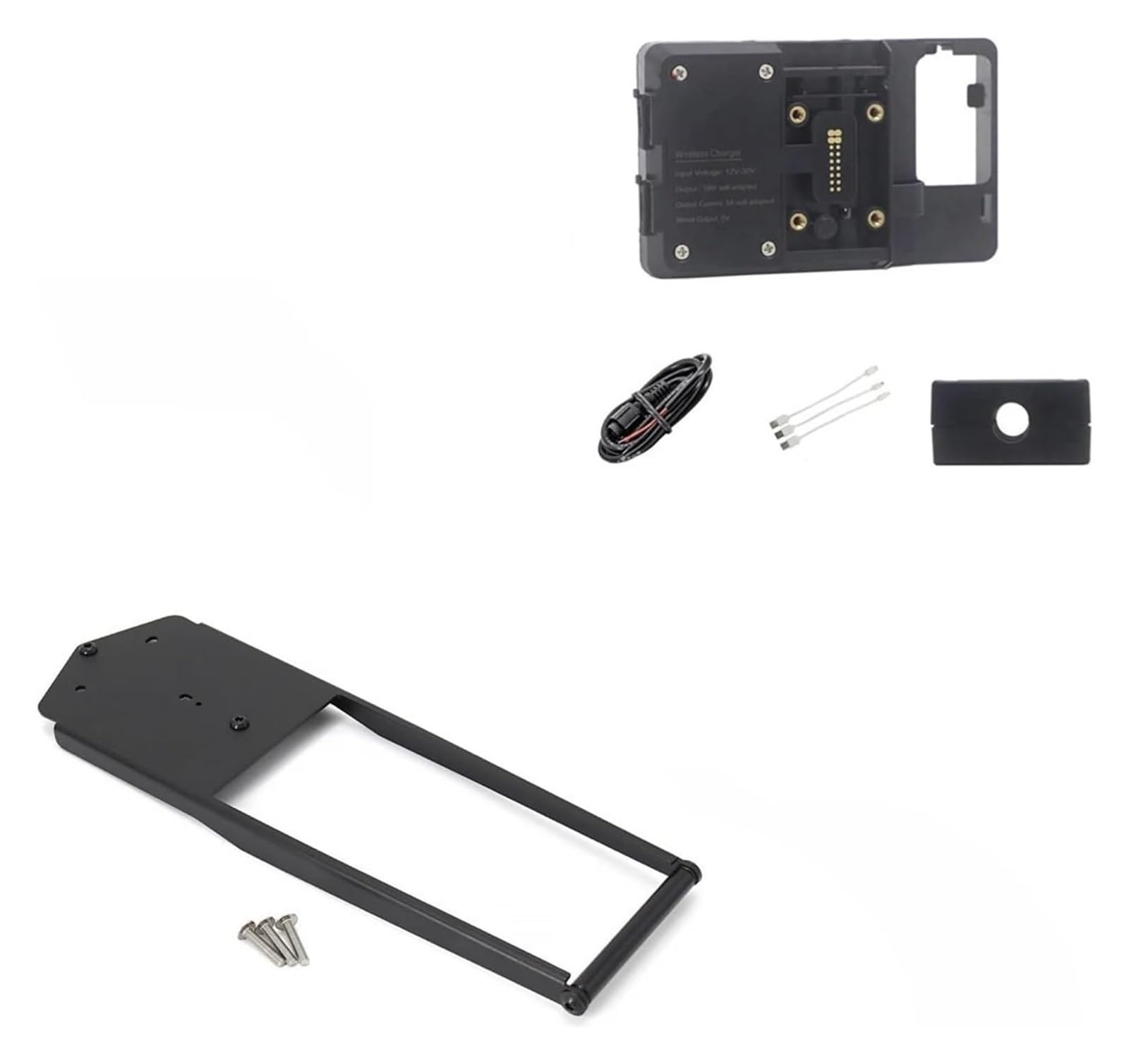 Halterung Navigation Für Tracer 900 GT Für Tracer 9 GT 2021- Motorrad GPS Telefon USB & Drahtlose Lade Navigation Halterung Halter Halterung Ständer(12mm Wireless Stand) von KPVPERPZDF