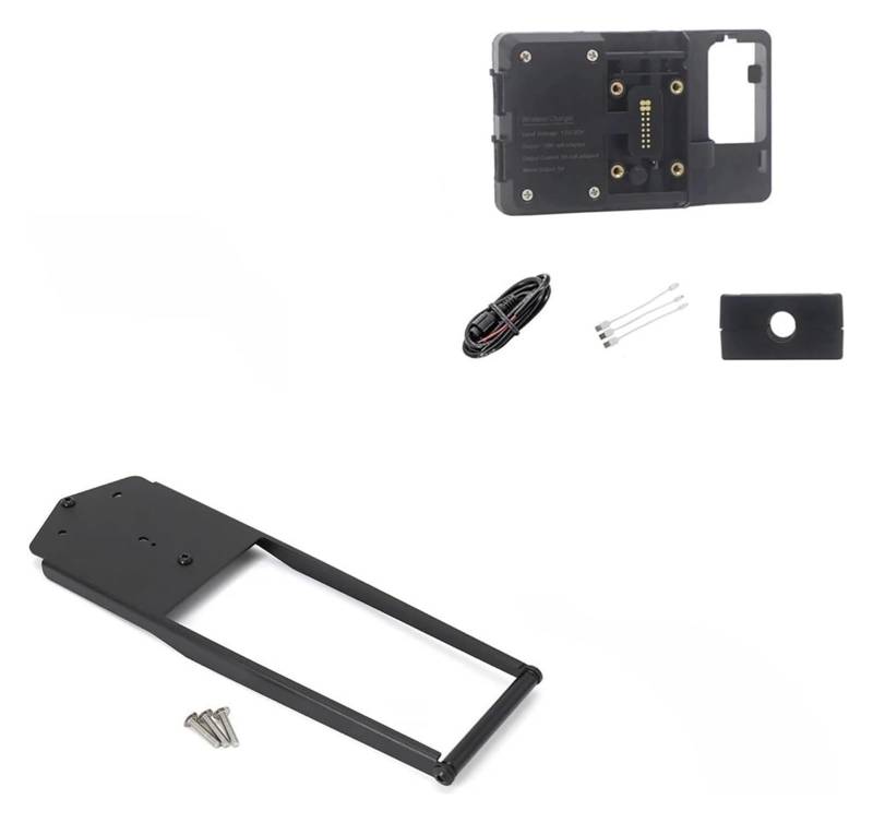 Halterung Navigation Für Tracer 900 GT Für Tracer 9 GT 2021- Motorrad GPS Telefon USB & Drahtlose Lade Navigation Halterung Halter Halterung Ständer(12mm Wireless Stand) von KPVPERPZDF