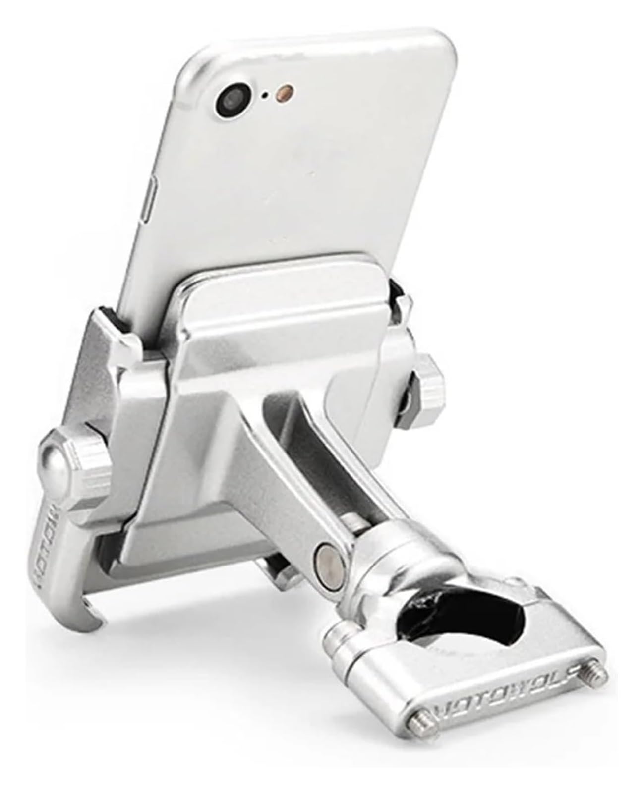 Halterung Navigation Für VFR1200X Für Crosstourer 2012-2015 Windschutzscheibenhalterung Navigation Halterung GPS Smartphone Halter Motorrad Motorrad Telefon Halter(Silver Phone Holder) von KPVPERPZDF
