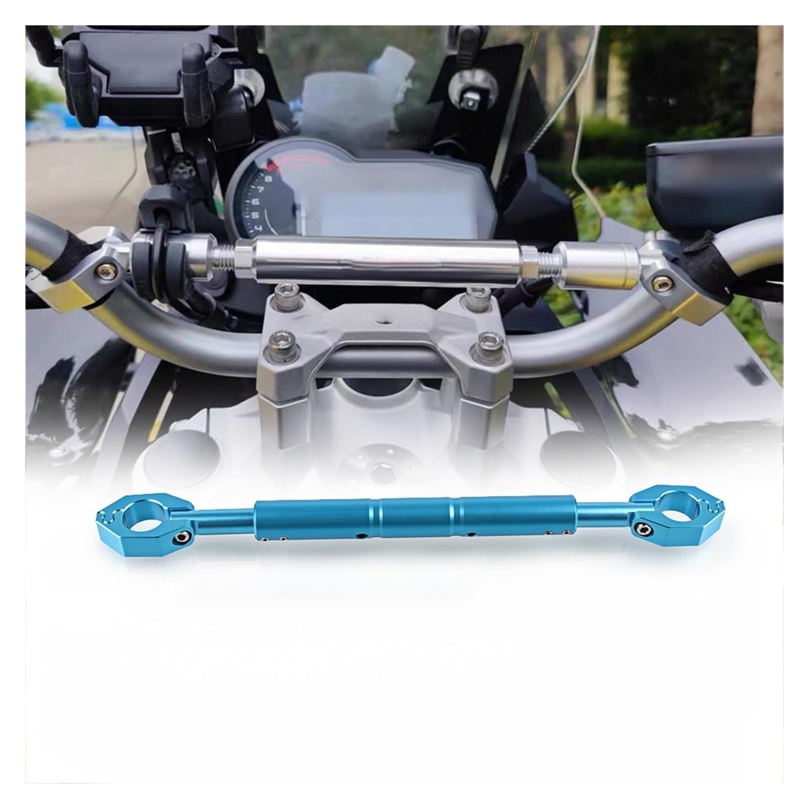 Halterung Navigation Für XADV750 XADV X-ADV 750 2017-2023 Zubehör Motorrad Lenker Balance Bar Lenkung Hebel Navigation Halterung GPS(A Light Blue) von KPVPERPZDF