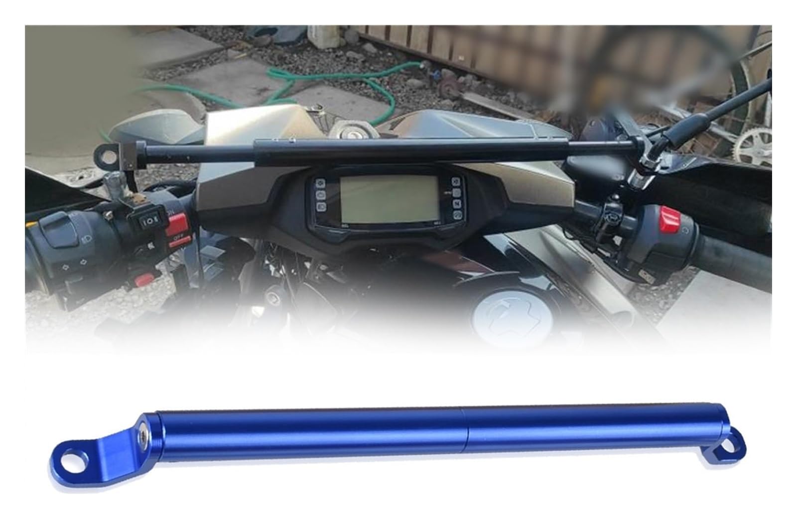 Halterung Navigation Für XADV750 XADV X-ADV 750 2017-2023 Zubehör Motorrad Lenker Balance Bar Lenkung Hebel Navigation Halterung GPS(B Blue) von KPVPERPZDF